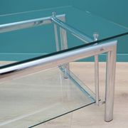 Table basse en verre, design danois, années 1970, production : Danemark