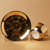 Lot 5 cups coffee porcelain gilded 1970 1980