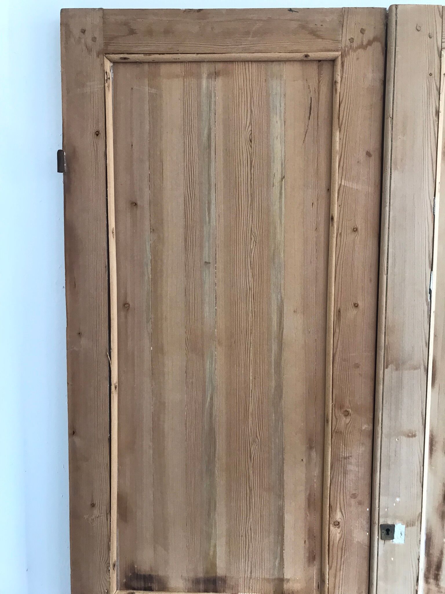 Pair of old XIX pine doors