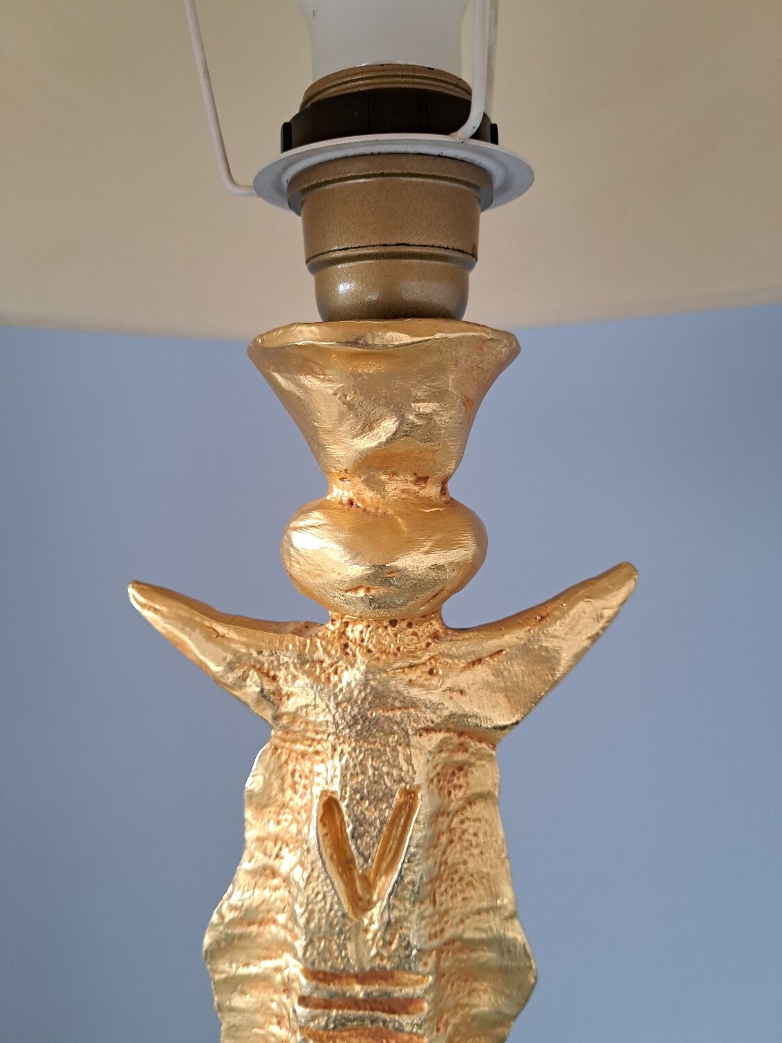 Cazenove lamp in gilded bronze