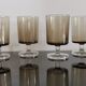 Set of 6 water glasses Cavalier Luminarc smoked vintage 70'S