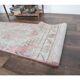 Pink Turkish Oushak Kilim Runner 59x299