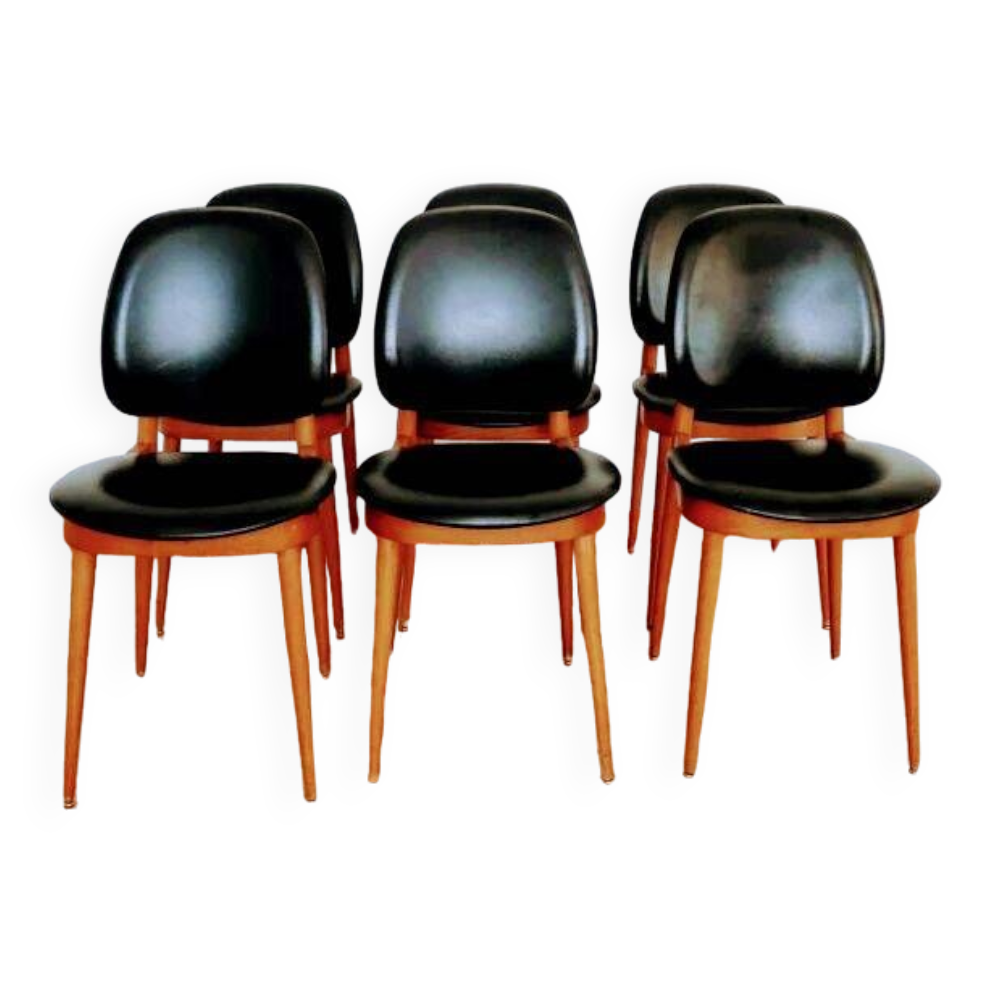 Series of 6 Baumann pegasus chairs
