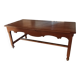 Farm table in cherry wood.