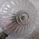 Vintage molded glass pendant light