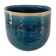 Artisanal cracked ceramic pot cover