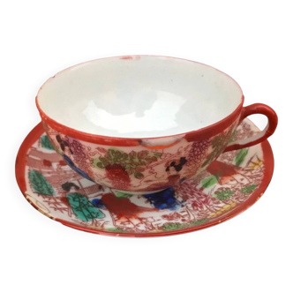 Japanese-style teacup and saucer