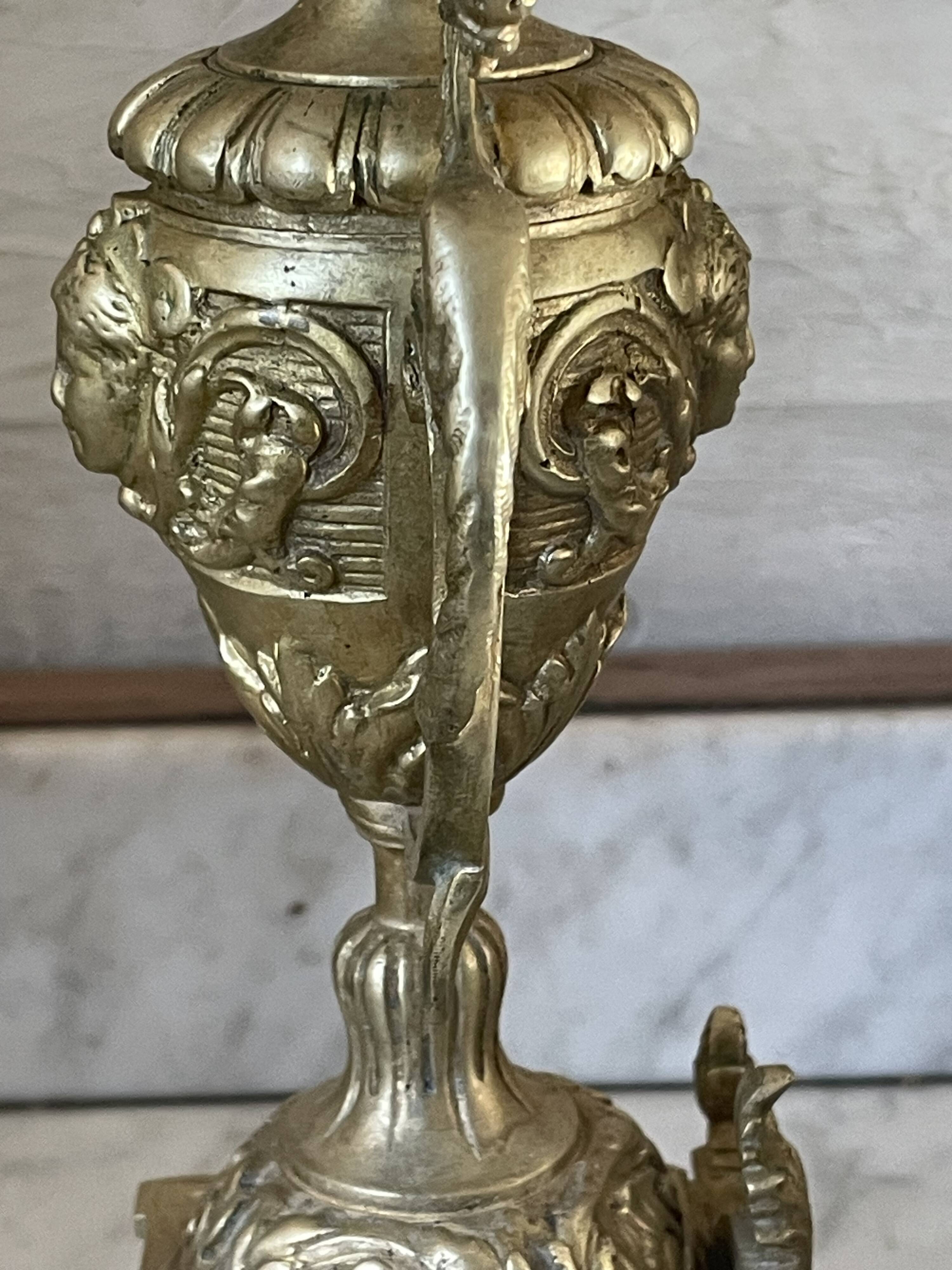 Napoleon III style chandelier in gilded bronze 48.5cm