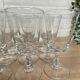 Set of 9 red wine glasses