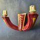 Ceramic wall lamp with Art Deco shades