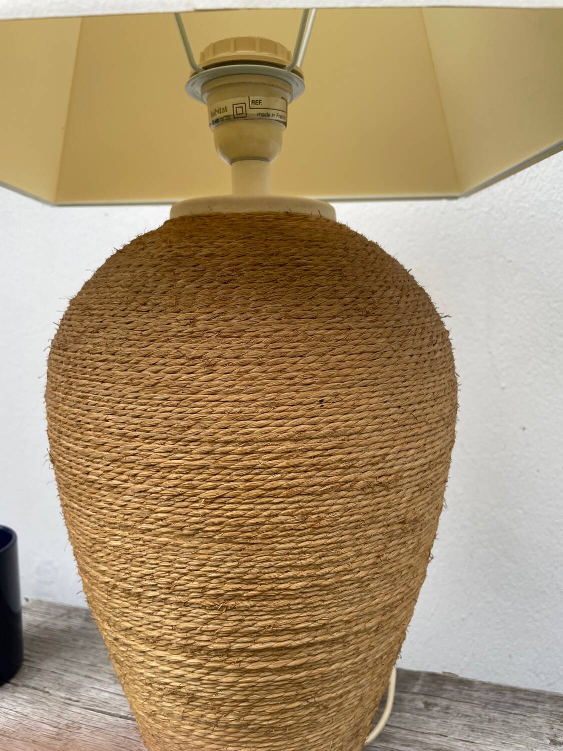 Habitat vintage rattan lamp