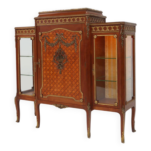 Vitrine Louis xvi en - marqueterie