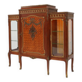 Louis Xvi Display Cabinet in Marquetry with Light, France, 1850s