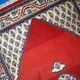 Tapis Vintage Seraband Indien en Laine, Années 1970, Élégance Artisanale