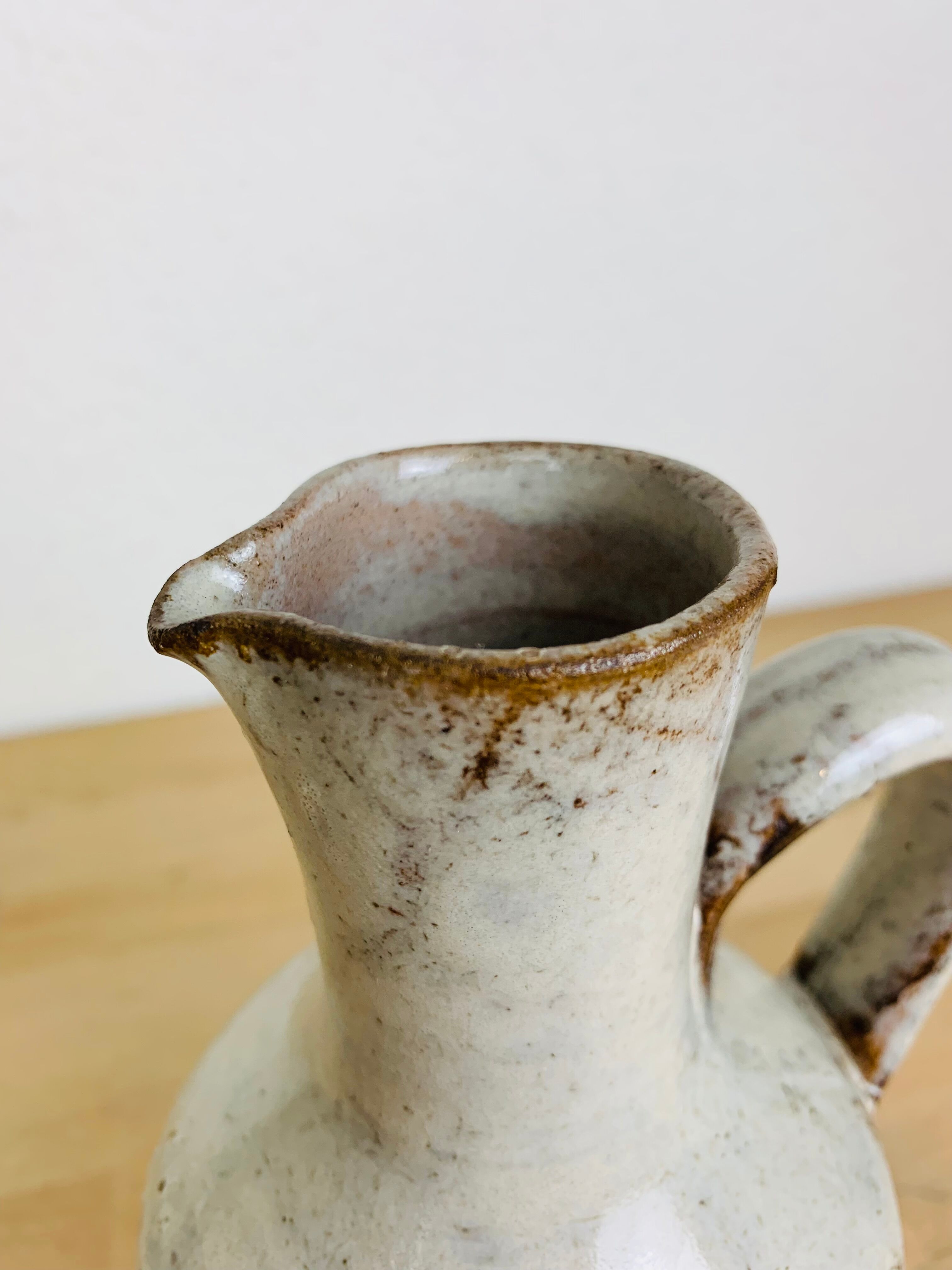 Ceramic pitcher by Gustave Raynaud Atelier le Murier