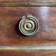 Mahogany and black marble chest of drawers, late 18th-early 19th century