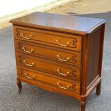 Louis XV chest of drawers in solid wood