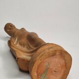 Draped Tanagra after Alexandre Bigot, Terracotta statuette, 20 cm