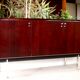 Sideboard solid wood and steel, France, cira 1970, Negroni edition