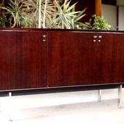 Sideboard solid wood and steel, France, cira 1970, Negroni edition