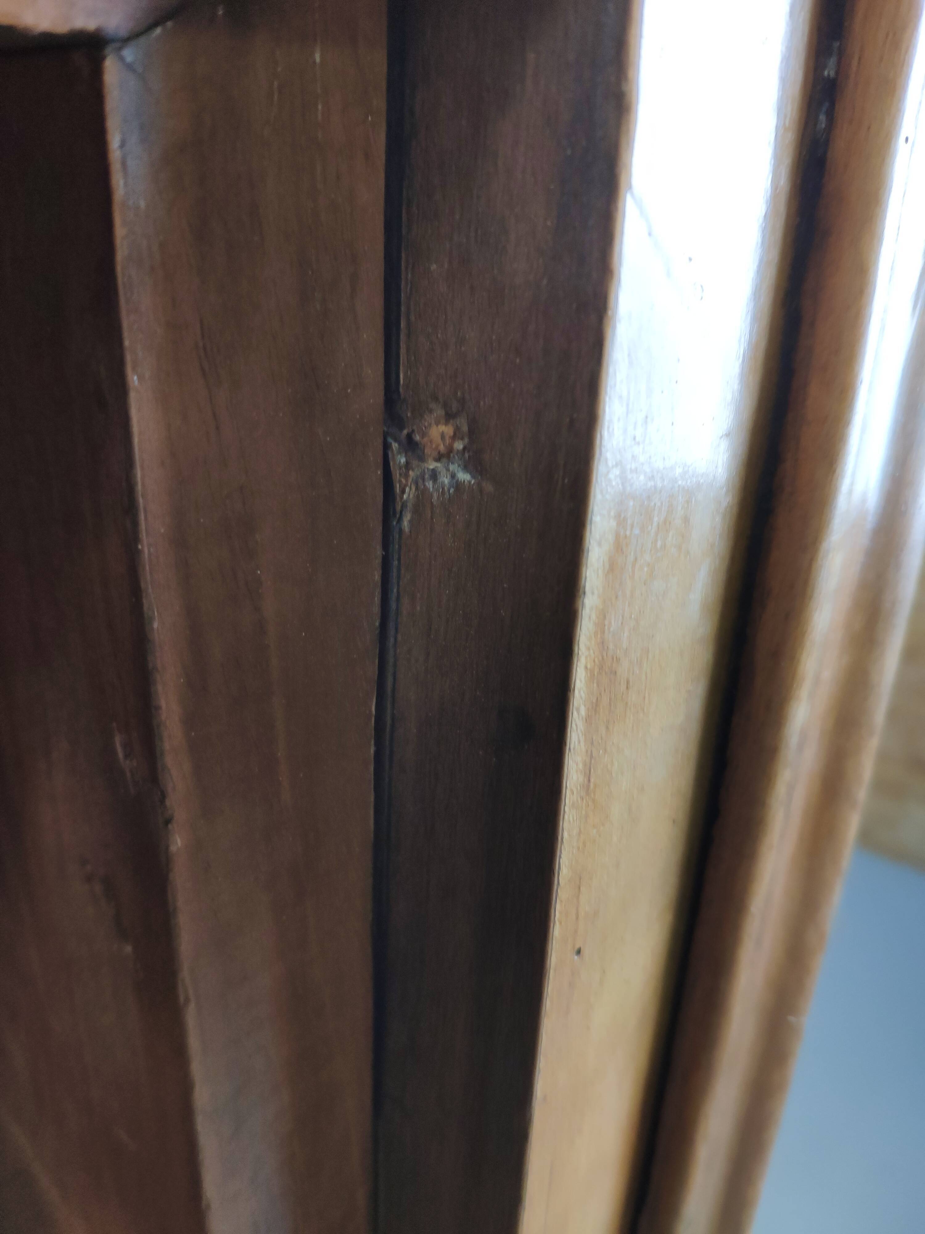 Secretary style Louis Philippe in walnut bramble