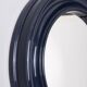 Vintage 1970s Italian design blue plastic wall mirror
