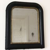 Miroir Louis Philippe Ancien En Noir Et Or France Fin 19e Siècle