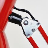 Red industrial lamp
