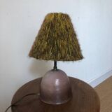 Ceramic and wool lamp