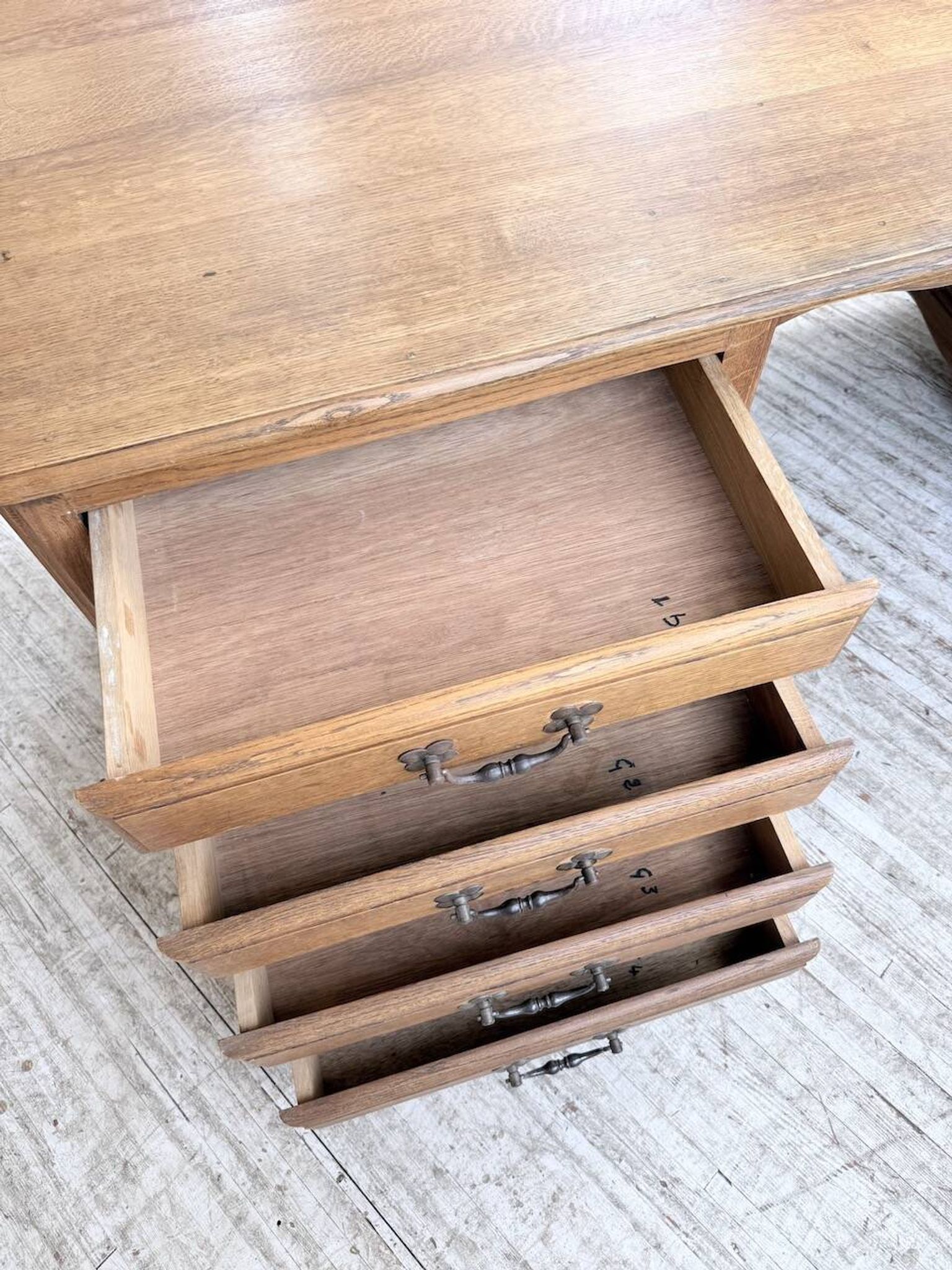 Oak desk or counter 1960