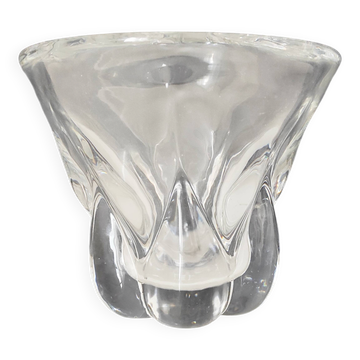 Vase Val Saint Lambert cristal signé