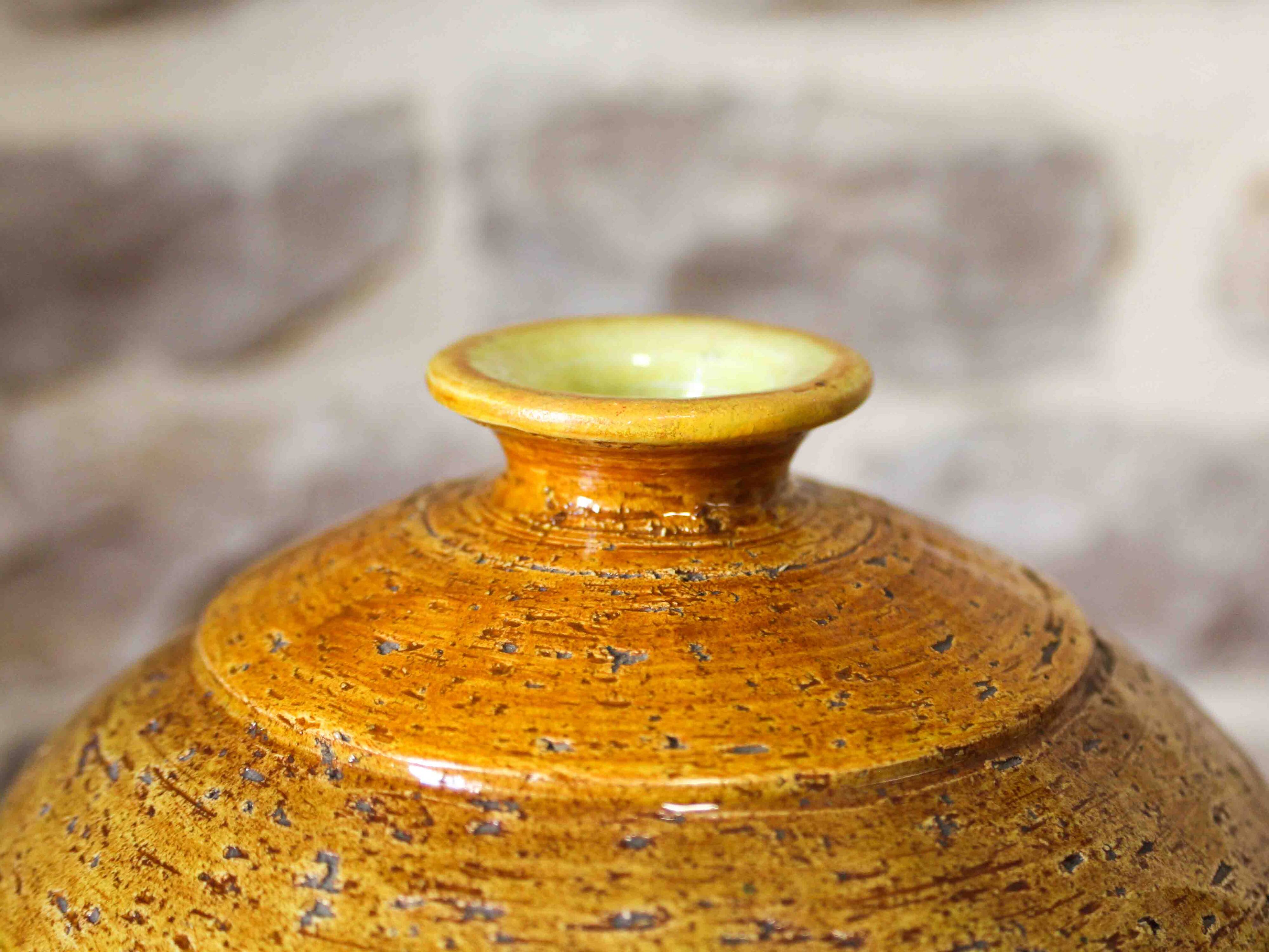 Bitossi ceramic round vase