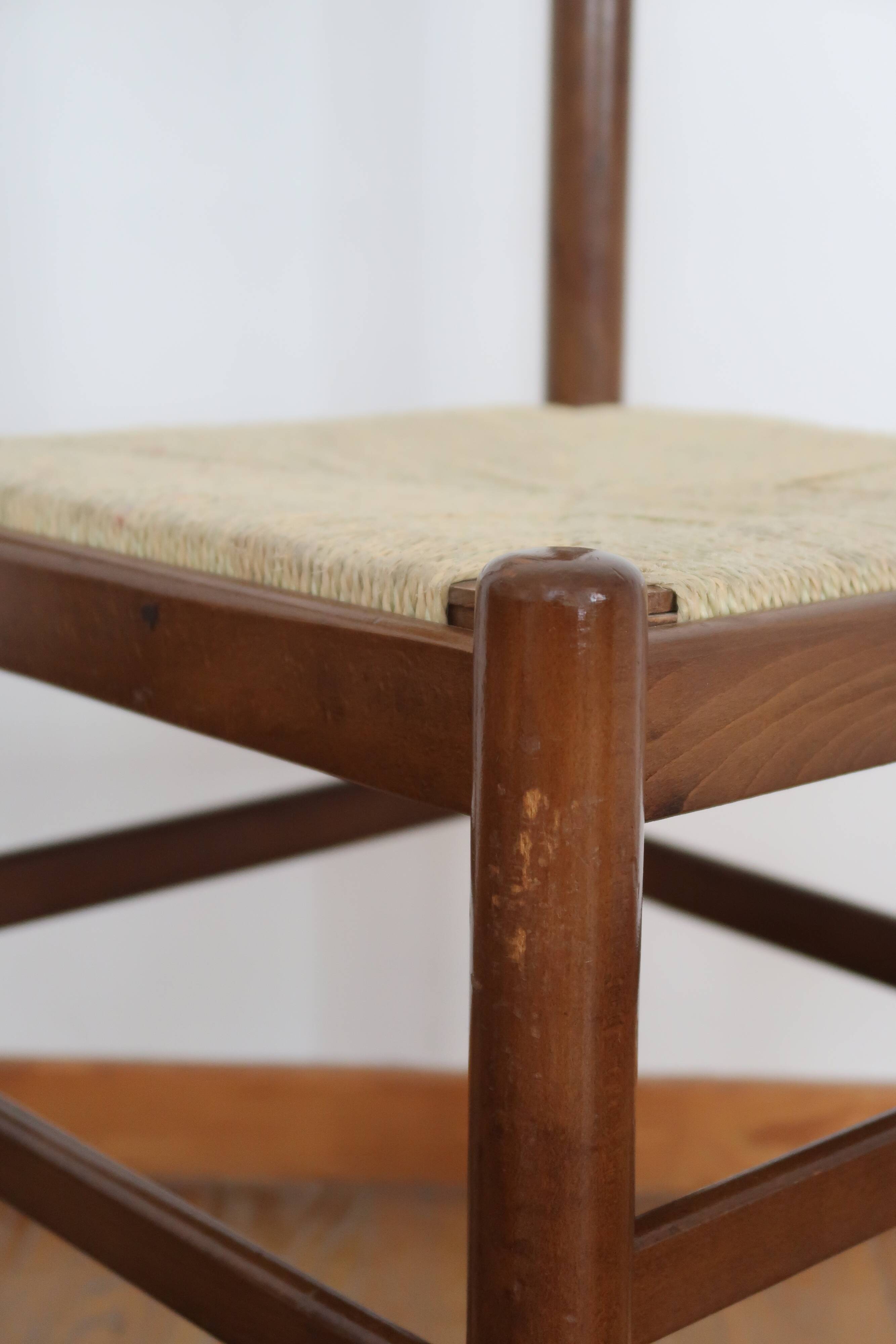 Pair of mulched bistro chairs