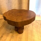 Exotic wood side table