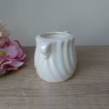 Iridescent Ceramic Swan Tumbler, Swan Pot Bathroom Decoration