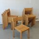 Set of beech chairs