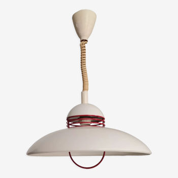 Scandinavian  white flying saucer lamp