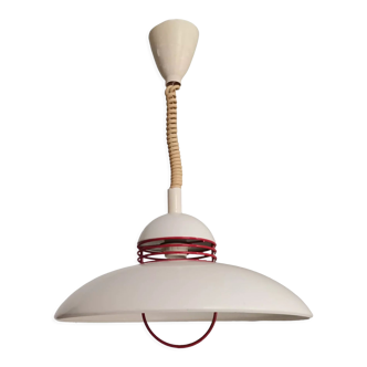 Scandinavian  white flying saucer lamp