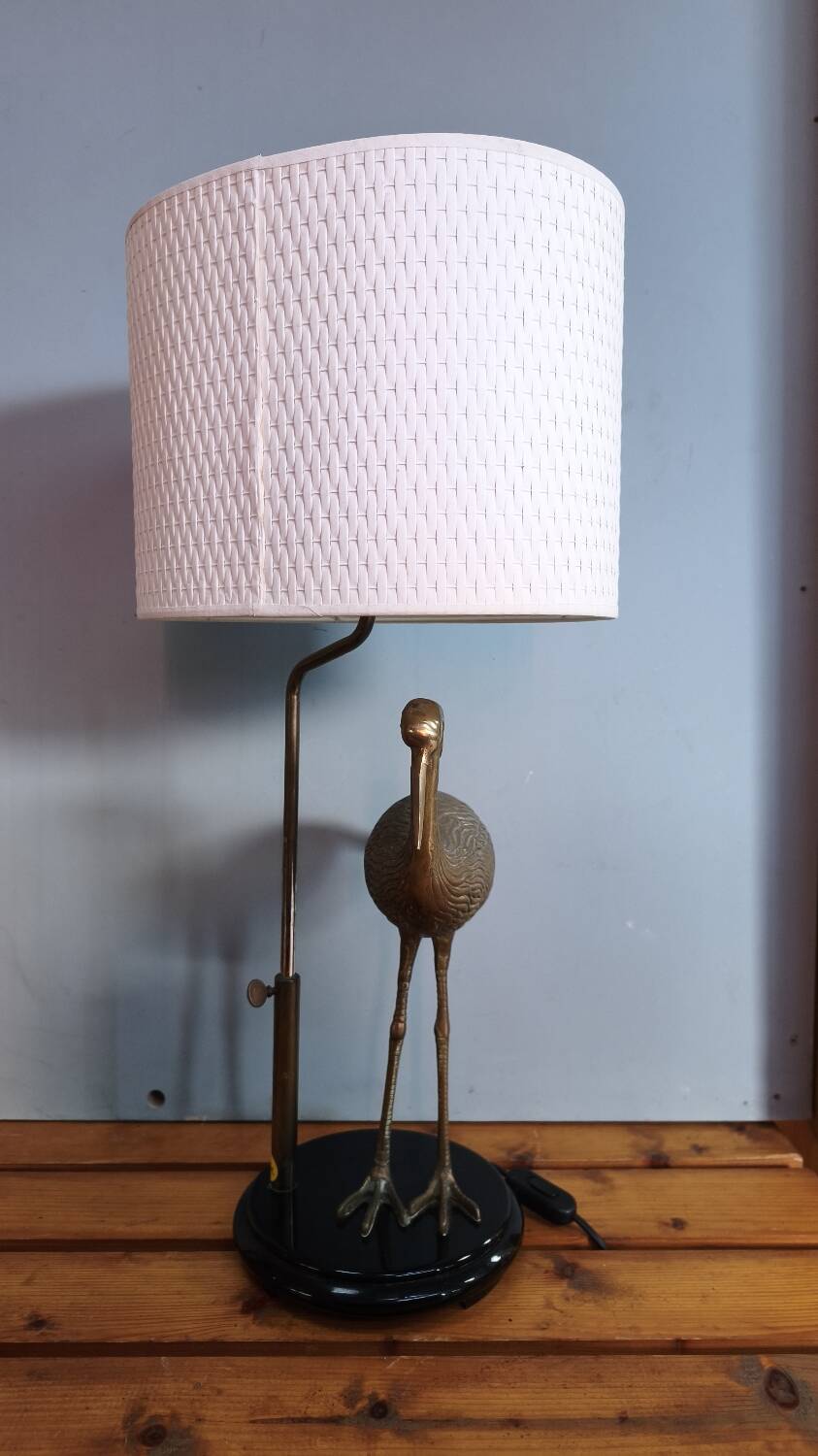 Stilt lamp - Maison Charles - brass and lacquer