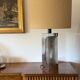 Hollywood regency chromed table lamp base, Luci Milano Italy, 1970s