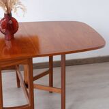 Scandinavian rectangular drop-leaf table - 1960s