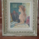 Tableau femme nue O.Schott