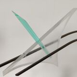 Plexiglas and metal lamp from Relco Milano, Italy 1980s