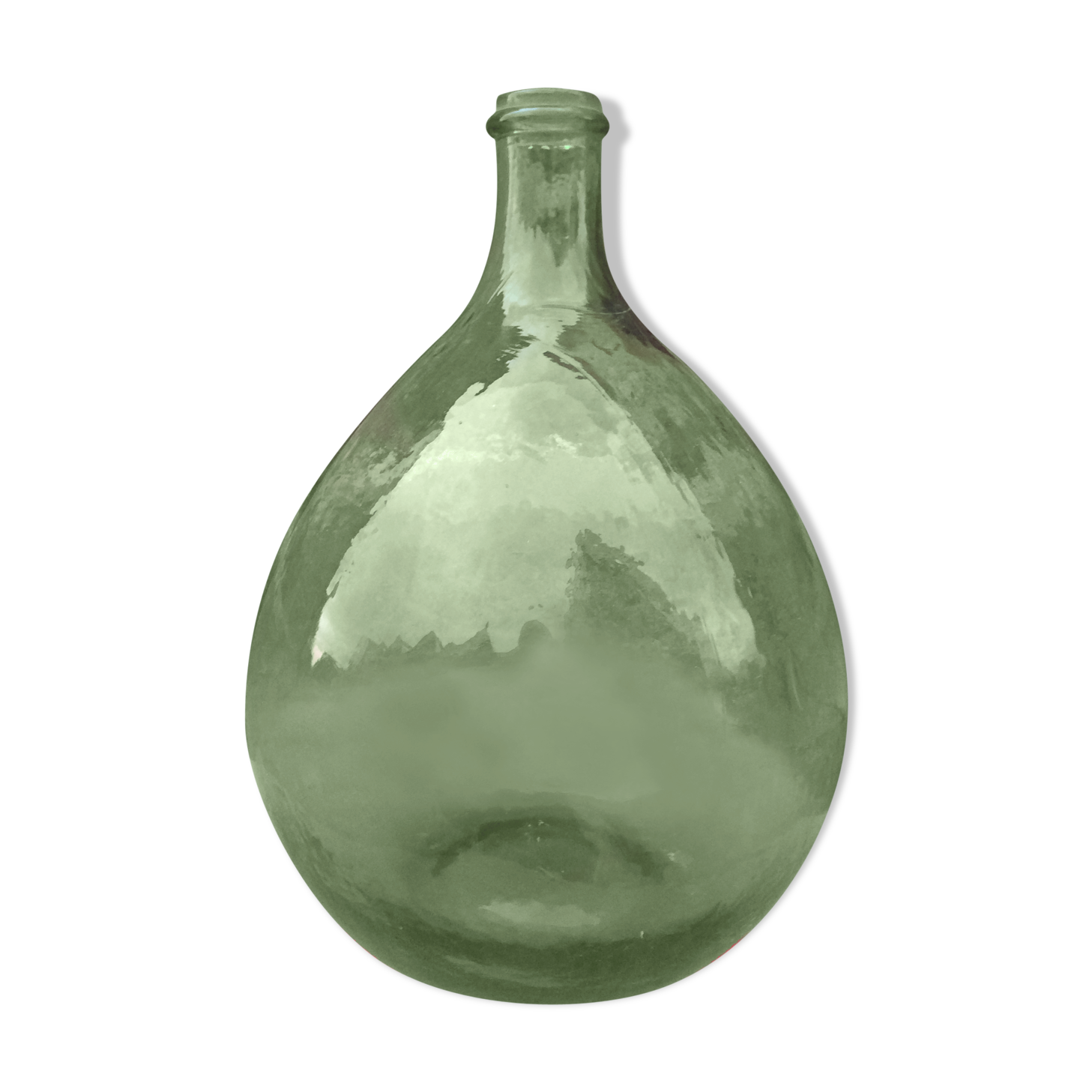 Dame jeanne en verre vert contenance 5 litres