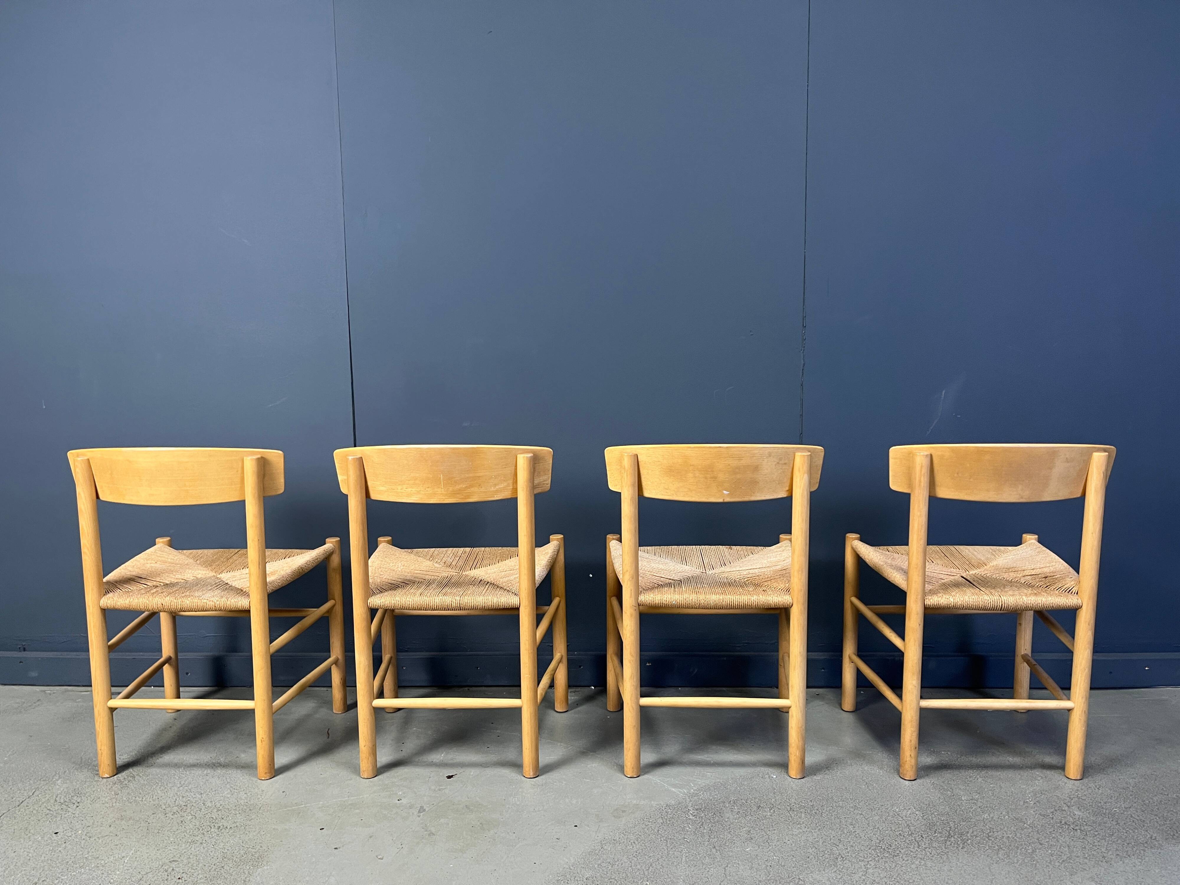 Fredericia J39 Mogensen chairs, set of 4 - 1980s