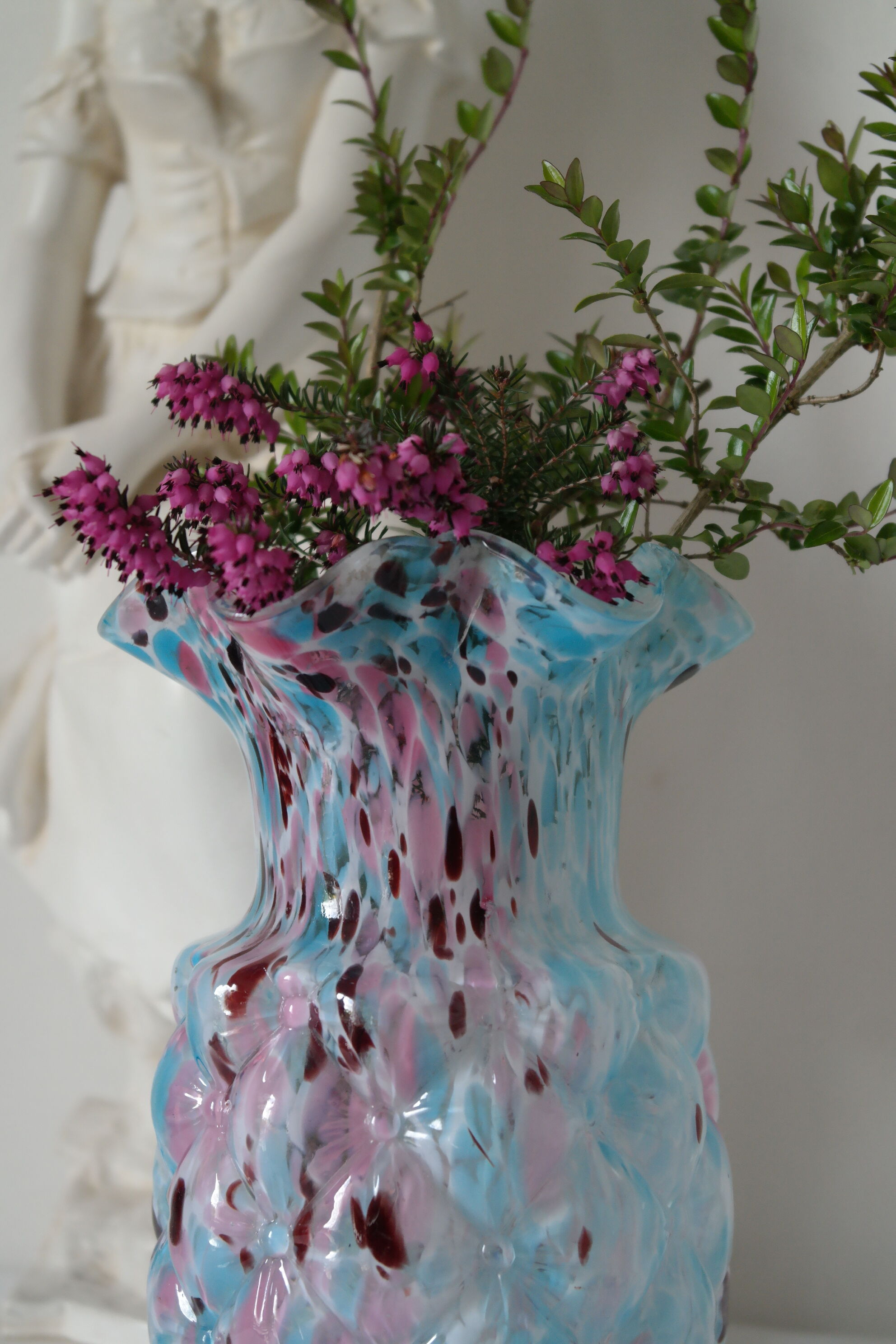 Blue Clichy glasswork vase