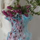 Blue Clichy glasswork vase
