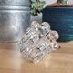 Molded glass candle holder