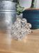 Molded glass candle holder