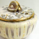 Gold & silver specid earthenware jewellery box